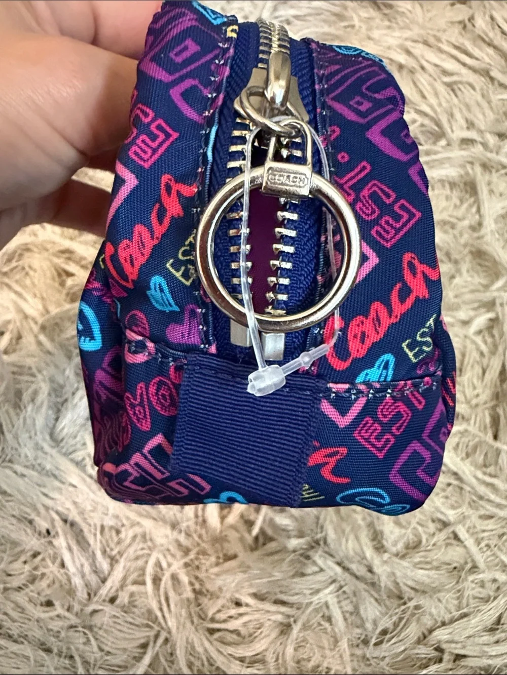 Coach Poppy Graffiti Colorful Cosmetic Case Bag Rare Retired Limited Edition